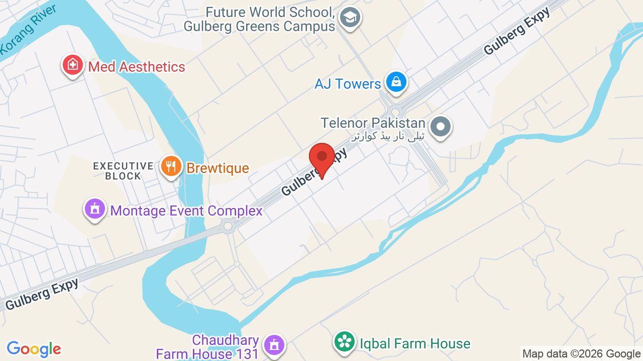 Map showing the location of Skypark One